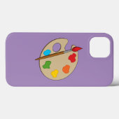 Coques Case-Mate iPhone Palette Artiste avec pinceau (Verso (horizontal))