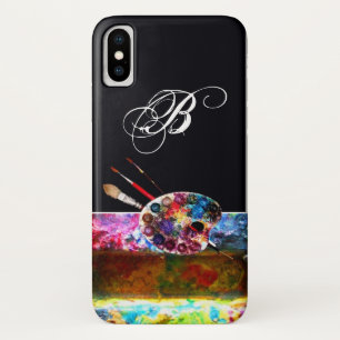 Case-Mate iPhone Case PALETTE DE COULEUR ARTISTE MONOGRAMME Noir