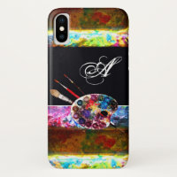 PALETTE DE COULEUR ARTISTE MONOGRAMME Noir