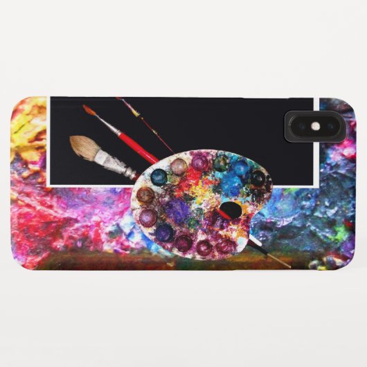 Coques Case-Mate iPhone PALETTE DE COULEUR ARTISTE, Noir (Dos (Horizontal))