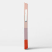 Coques Case-Mate iPhone Palette de couleur rouge simple rayé élégant (Verso / Gauche)