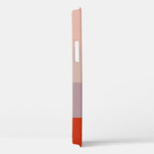 Coques Case-Mate iPhone Palette de couleur rouge simple rayé élégant (Verso / Droite)