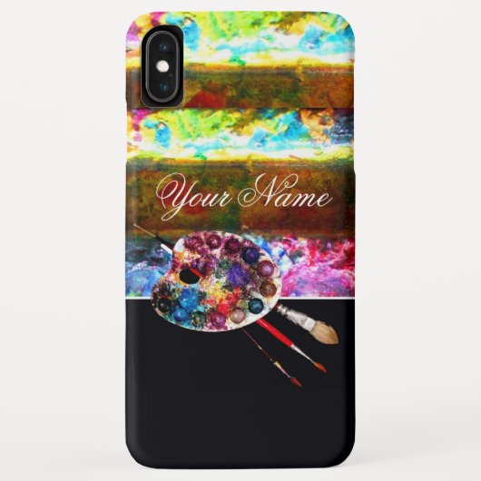 Coques Case-Mate iPhone PALETTE DE COULEURS DE L'ARTISTE ,Noir (Dos)