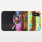 Coques Case-Mate iPhone PALETTE DE COULEURS DE L'ARTISTE ,Noir (Dos (Horizontal))