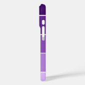 Coques Case-Mate iPhone Palette de couleurs Monogramme Nom Rayures Violett (Verso / Gauche)