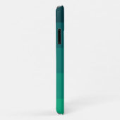 Coques Case-Mate iPhone palette de rayures vertes (Dos/Droite)