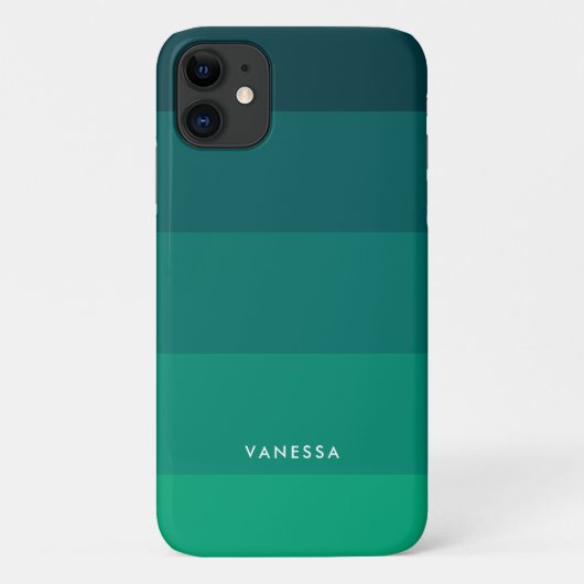 Coques Case-Mate iPhone palette de rayures vertes (Dos)