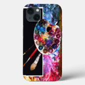Coques Case-Mate iPhone PALETTE ET BROUILLES DE COULEUR ARTISTE, Noir (Verso)
