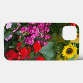 Coques Case-Mate iPhone Palissade jaune avec jardin fleuri dans (Verso (horizontal))
