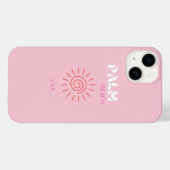 Coques Case-Mate iPhone Palm Beach, Preppy, Preppy Room, Rose (Verso (horizontal))
