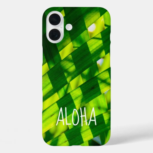 Coques Case-Mate iPhone Palm Feuilles Plaid, Kapaa, Kauai, Hawaii Coque-Ma (Verso)