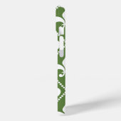 Coques Case-Mate iPhone Palm Fleur de Lis avec monogramme (Verso / Gauche)