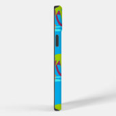 Coques Case-Mate iPhone Palm Tree coucher de soleil Motif de mer Monogramm (Verso / Droite)