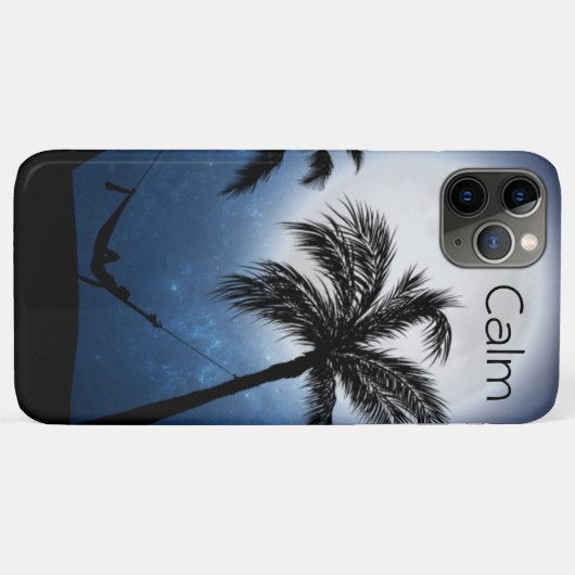Coques Case-Mate iPhone Palm trees in the moonlight (Dos (Horizontal))