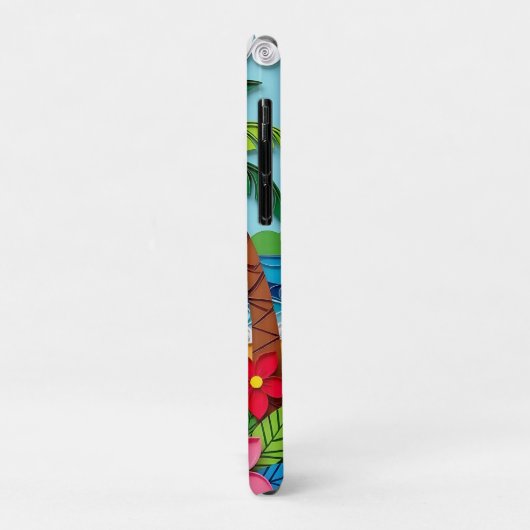 Coques Case-Mate iPhone Palm Trees on the Beach Personalized (Dos/Gauche)