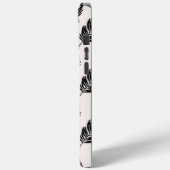 Coques Case-Mate iPhone Palme tropicale Feuille noir blanc (Verso / Gauche)