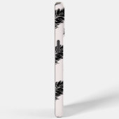 Coques Case-Mate iPhone Palme tropicale Feuille noir blanc (Verso / Droite)
