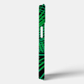 Coques Case-Mate iPhone Palme tropicale monogramme (Verso / Droite)