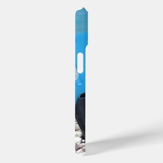 Coques Case-Mate iPhone Palmes, galets et océan (Verso / Droite)