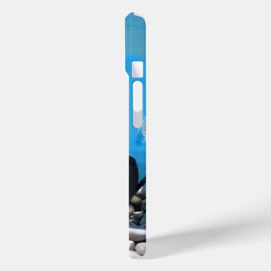 Coques Case-Mate iPhone Palmes, galets et océan (Verso / Gauche)