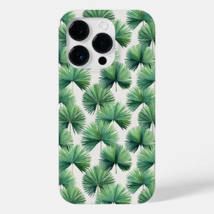 Coque Pour iPhone 14 Pro Palmetto Fan Palm Tree Feuille Botanique Tropical