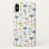Coques Case-Mate iPhone Palmier en pastel par le motif de plage (Dos)