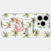 Coques Case-Mate iPhone Palmier Flamant Rose (Verso (horizontal))
