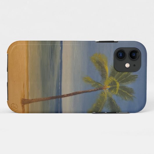 Coques Case-Mate iPhone Palmier solitaire sur la plage, par Gary Poling (Dos (Horizontal))