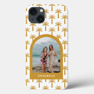 Case-Mate iPhone Case Palmier tropical arc d'été chic moutarde photo