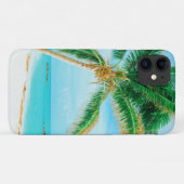 Coques Case-Mate iPhone Palmier tropical de plage des Caraïbes (Dos (Horizontal))
