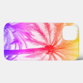 Coques Case-Mate iPhone palmier tropical rétro neon 80's (Verso (horizontal))