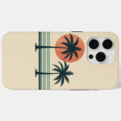 Coques Case-Mate iPhone Palmier tropical rétro/vintage (Verso (horizontal))