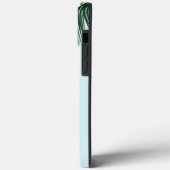 Coques Case-Mate iPhone Palmier Vert Tropical sur Fond Bleu Clair (Verso / Gauche)