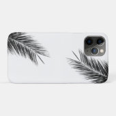 Coques Case-Mate iPhone Palmier Vert Tropical sur Fond Bleu Clair (Dos (Horizontal))