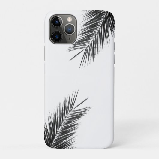 Coques Case-Mate iPhone Palmier Vert Tropical sur Fond Bleu Clair (Dos)