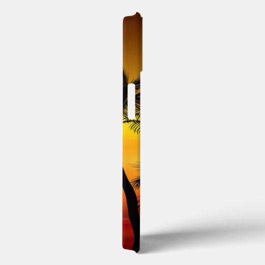 Coques Case-Mate iPhone Palmiers de plage tropicaux (Verso / Droite)