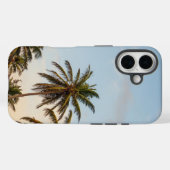 Coques Case-Mate iPhone Palmiers de vacances tropicaux (Verso (horizontal))