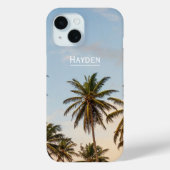 Coques Case-Mate iPhone Palmiers de vacances tropicaux (Verso)