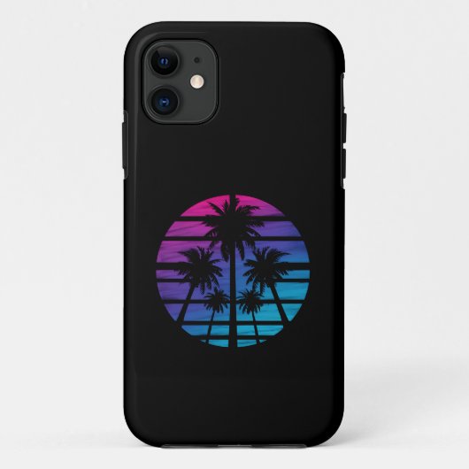Coques Case-Mate iPhone Palmiers Plage Hawaïenne Vacances d'Été (Dos)