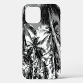 Coques Case-Mate iPhone Palmiers tropicaux Conception monochrome (Verso)