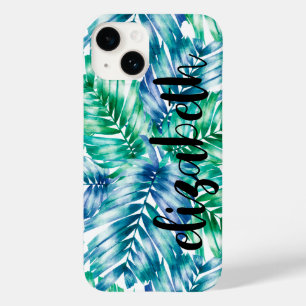 Coque Pour iPhone 14 Palmiers Tropicaux Coque-Mate