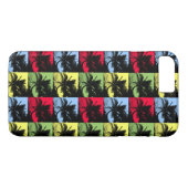 Coques Case-Mate iPhone Palmiers tropicaux en Motif Posterisé (Dos (Horizontal))