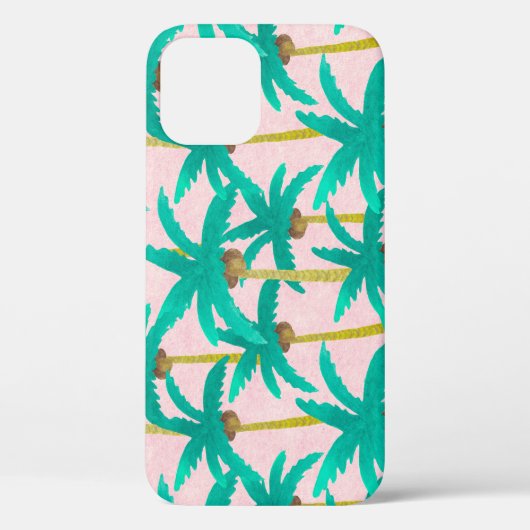 Coques Case-Mate iPhone Palmiers tropicaux : Motif d'été d'aquarelle (Verso)