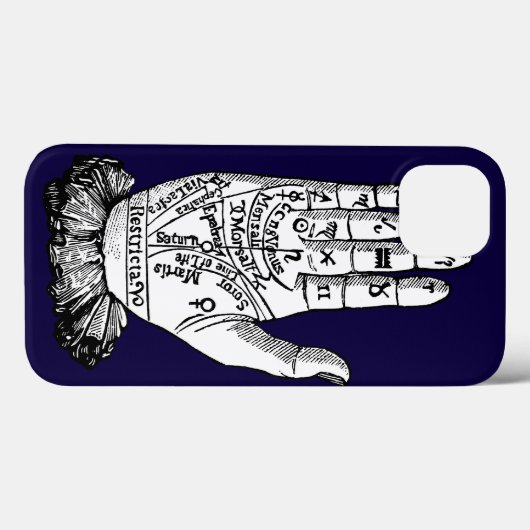 Coques Case-Mate iPhone Palmistry Chart, 1885 (Verso (horizontal))