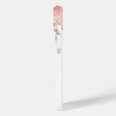 Coques Case-Mate iPhone Pampas herbe rose or fleuri blanc nom (Verso / Gauche)
