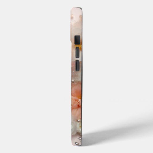 Coques Case-Mate iPhone Pamplemousse et fleurs (Verso / Gauche)