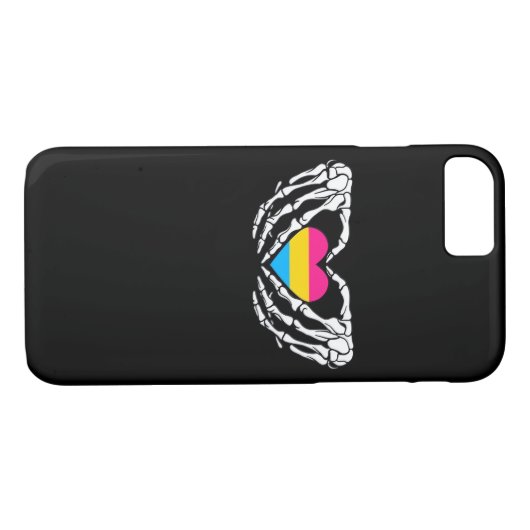 Coques Case-Mate iPhone Pan Pride Skeleton Halloween Pan Goth Heart (Dos (Horizontal))