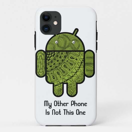 Coques Case-Mate iPhone Pancho Doodle Character pour le robot Android™ (Dos)