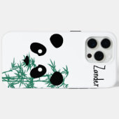 Coques Case-Mate iPhone "Panda and Bamboo" personnalisable (Verso (horizontal))