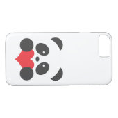 Coques Case-Mate iPhone Panda avec un coeur (Dos (Horizontal))